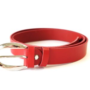 Stilingas odinis moteriškas diržas Vilnius Fashion Belts, pagamintas Lietuvoje