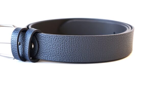 Tamsiai mėlynas odinis moteriškas diržas 3 cm Vilnius Fashion Belts