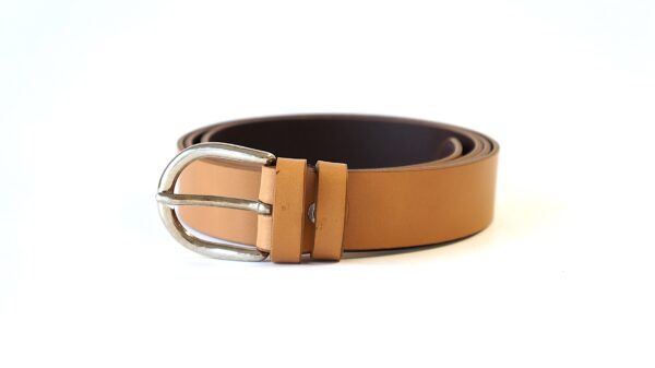 Šviesiai rudas odinis moteriškas diržas 3 cm Vilnius Fashion Belts