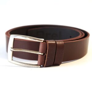 Rudas odinis diržas 3,5 cm Vilnius Fashion Belts