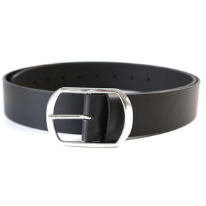 Juodas moteriškas odinis diržas 4 cm Vilnius Fashion Belts