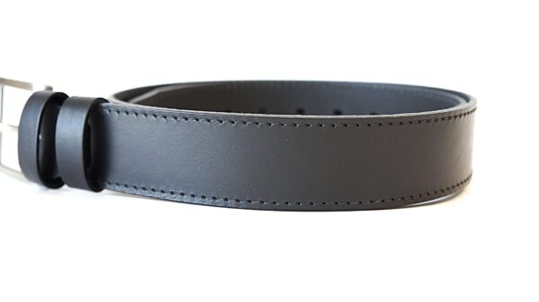 Juodas vyriškas odinis diržas 4 cm Vilnius Fashion Belts