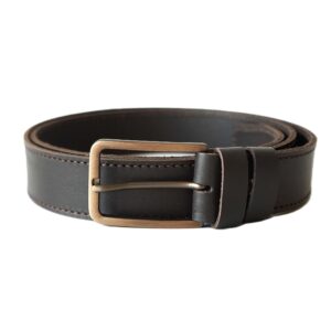 Rudas vyriškas odinis diržas 3,5 cm Vilnius Fashion Belts