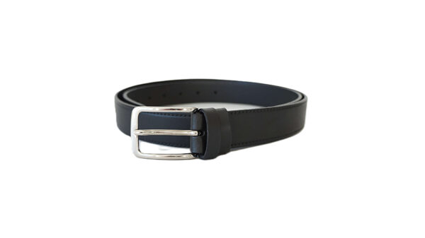 3 cm pločio juodas odinis vyriškas diržas Vilnius Fashion Belts