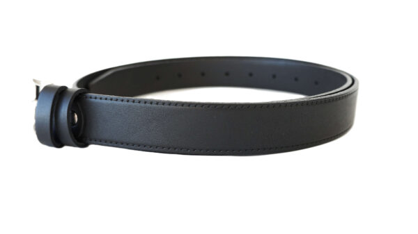 3 cm pločio juodas odinis vyriškas diržas Vilnius Fashion Belts