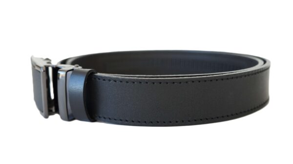 Stilingas vyriškas odinis diržas 3,5 cm su automatine sagtimi Vilnius Fashion Belts