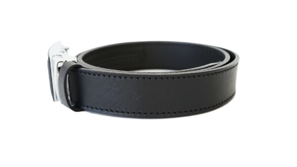 Stilingas vyriškas odinis diržas 3,5 cm su automatine sagtimi Vilnius Fashion Belts
