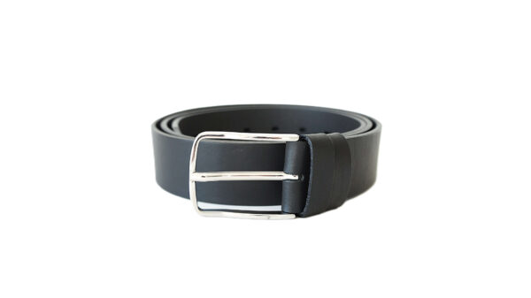 Lietuviškas juodas odinis vyriškas diržas 4 cm prie džinsų Vilnius Fashion Belts
