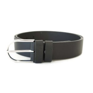 Juodas moteriškas odinis diržas 3,5 cm Vilnius Fashion Belts