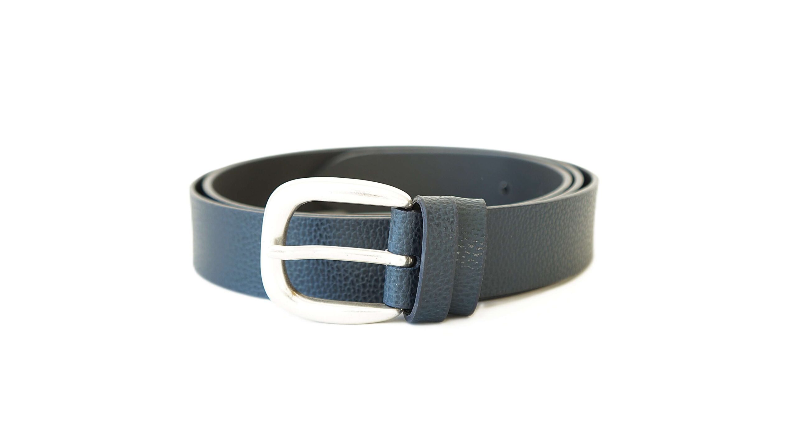 Tamsiai mėlynas odinis moteriškas diržas 3 cm Vilnius Fashion Belts