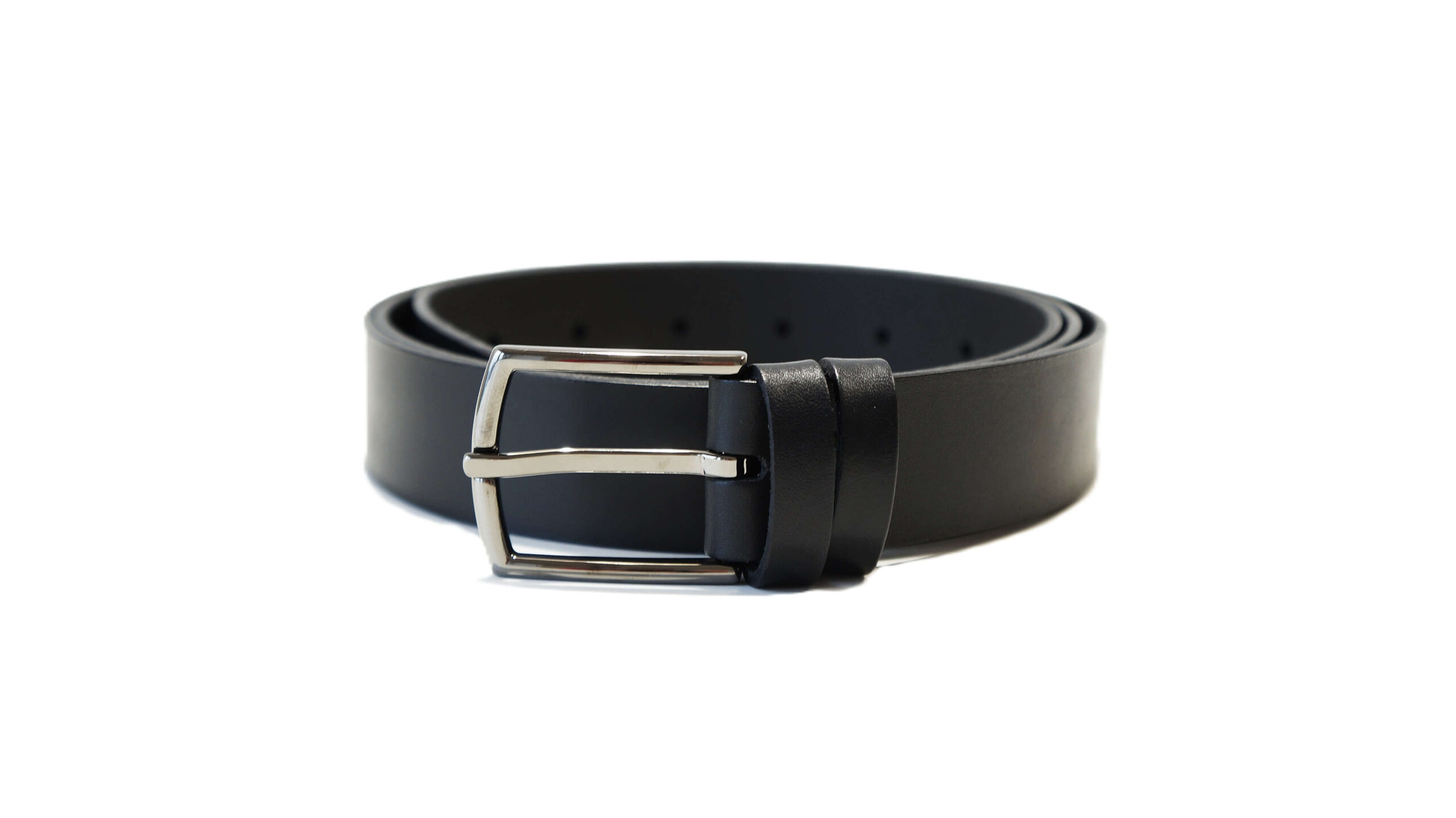 Lietuviškas juodas odinis moteriškas diržas 3 cm Vilnius Fashion Belts