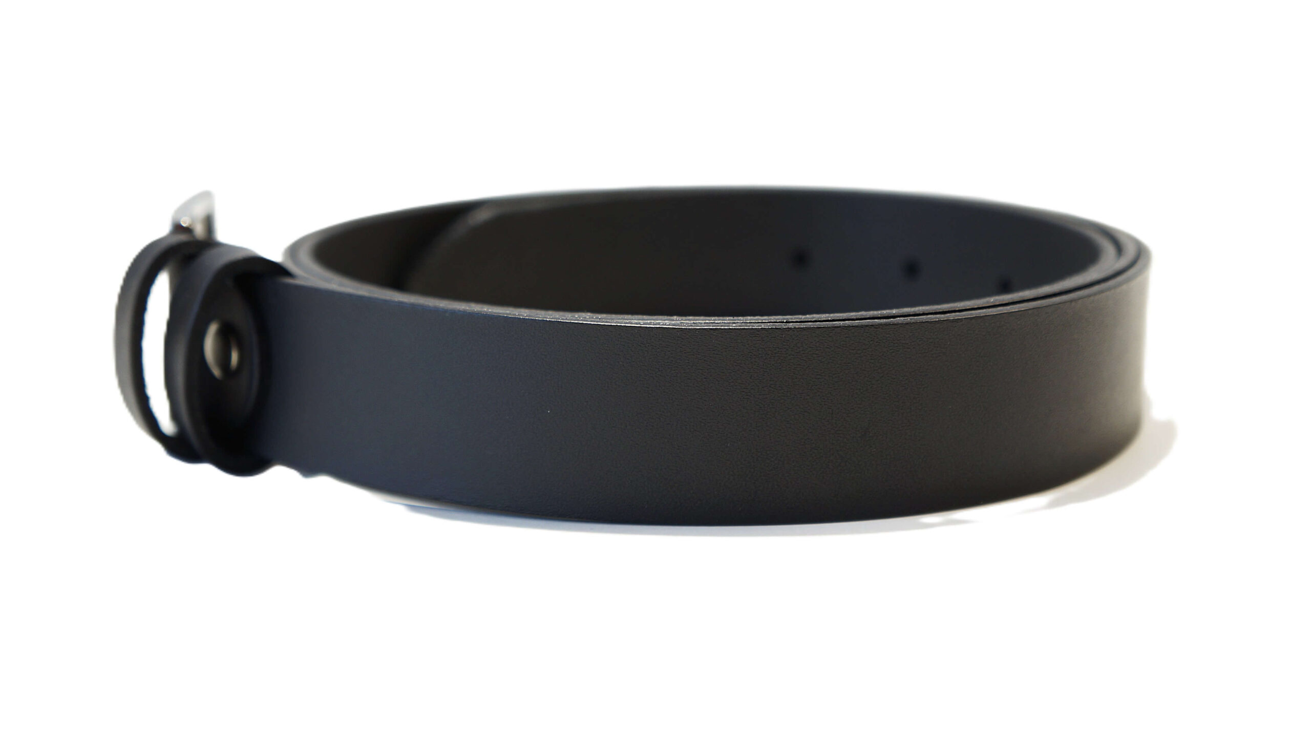 Lietuviškas juodas odinis moteriškas diržas 3 cm Vilnius Fashion Belts