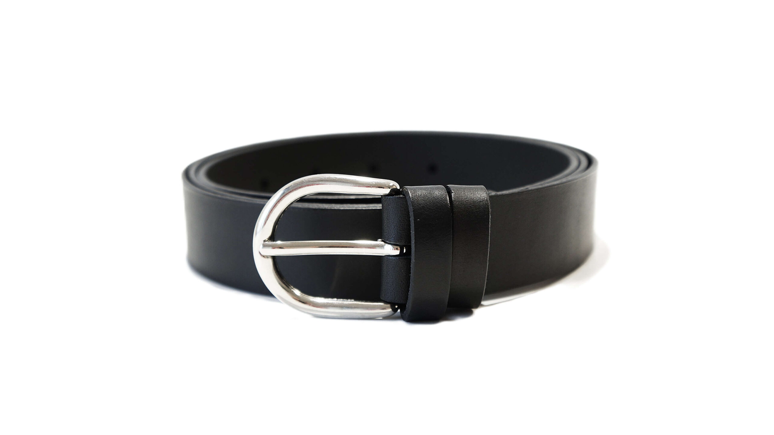 Lietuviškas juodas odinis moteriškas diržas 3 cm Vilnius Fashion Belts