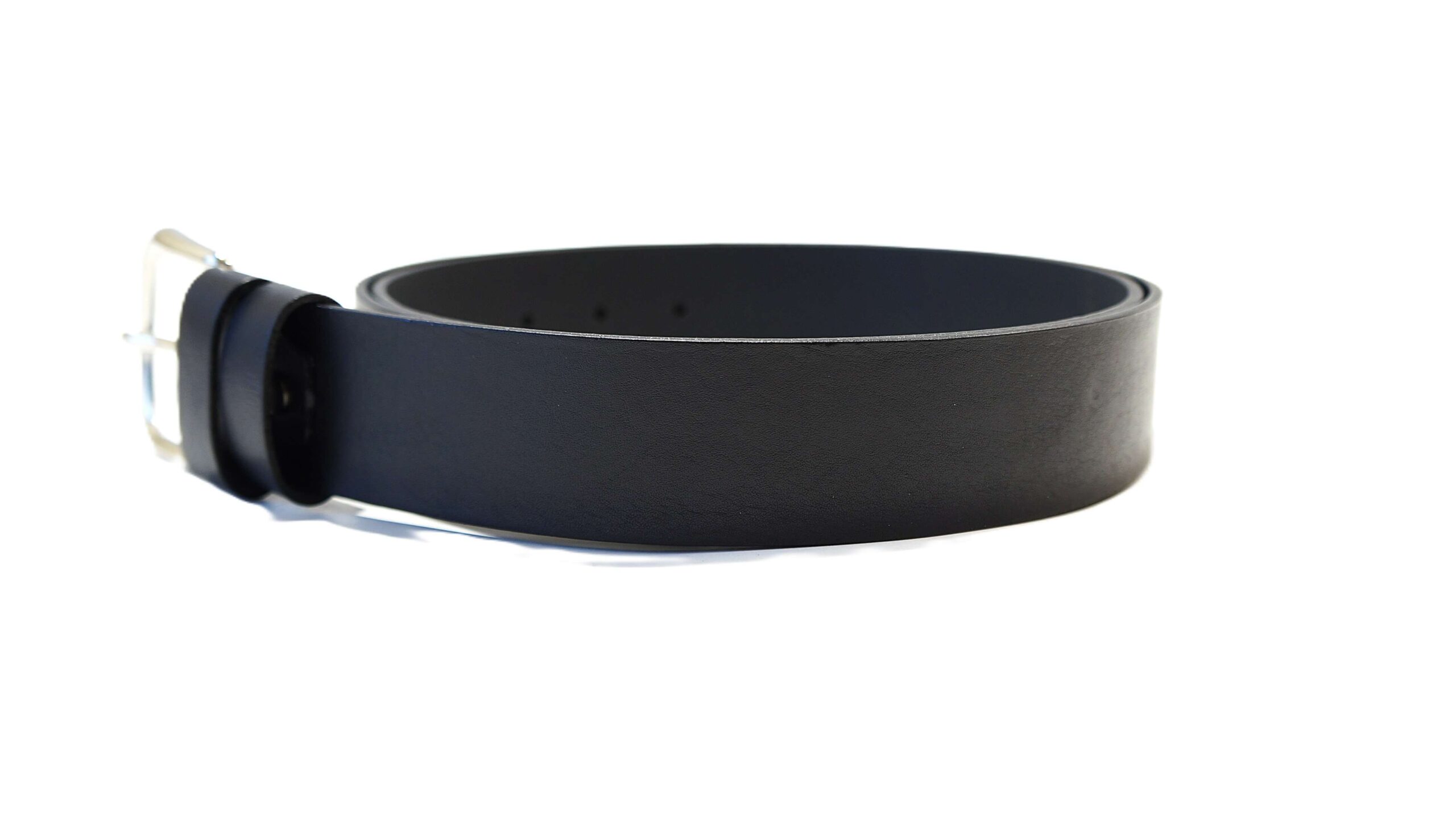 Platus juodas odinis diržas moterims 4 cm Vilnius Fashion Belts
