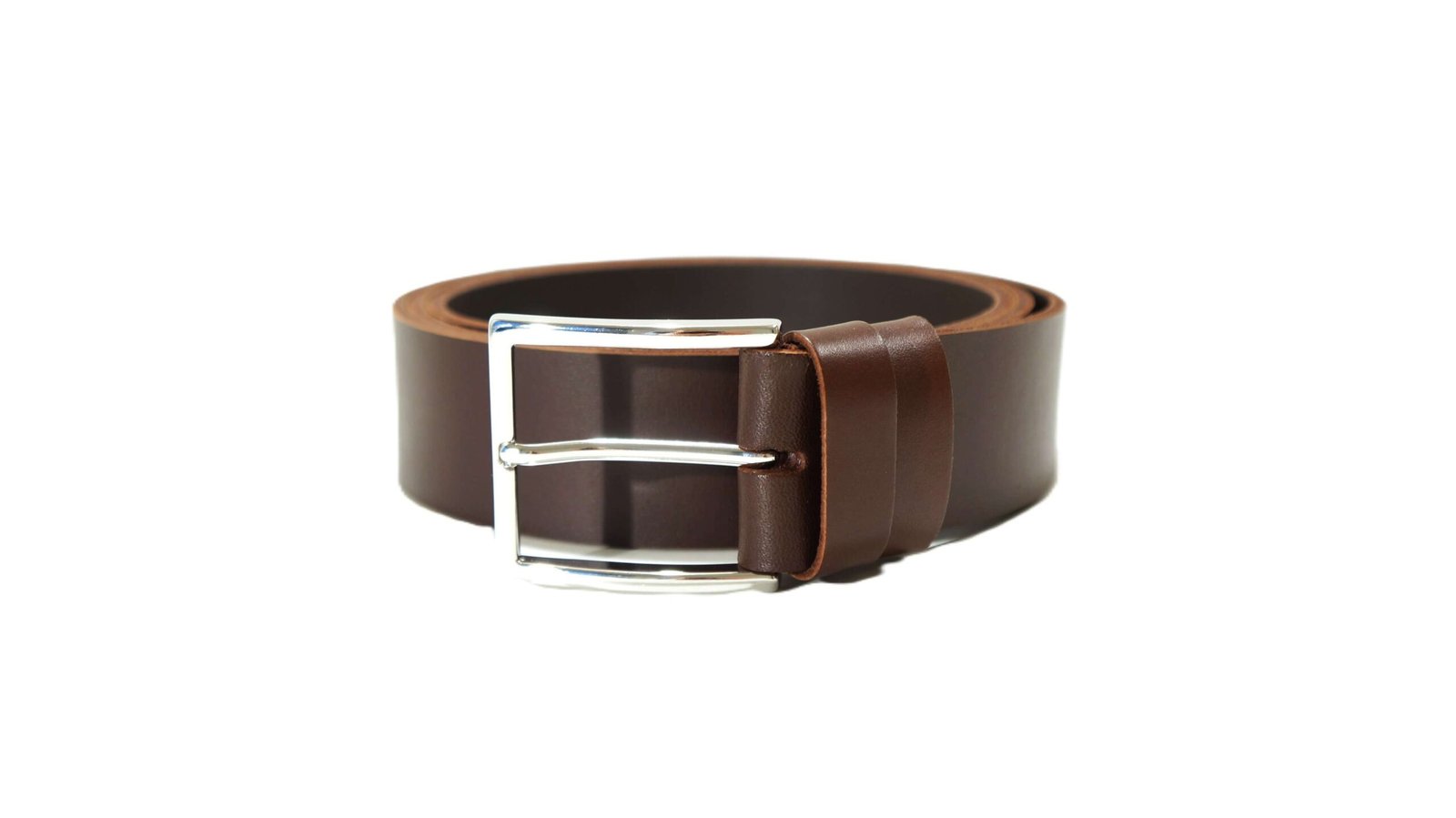 Platus rudas odinis diržas 4 cm Vilnius Fashion Belts