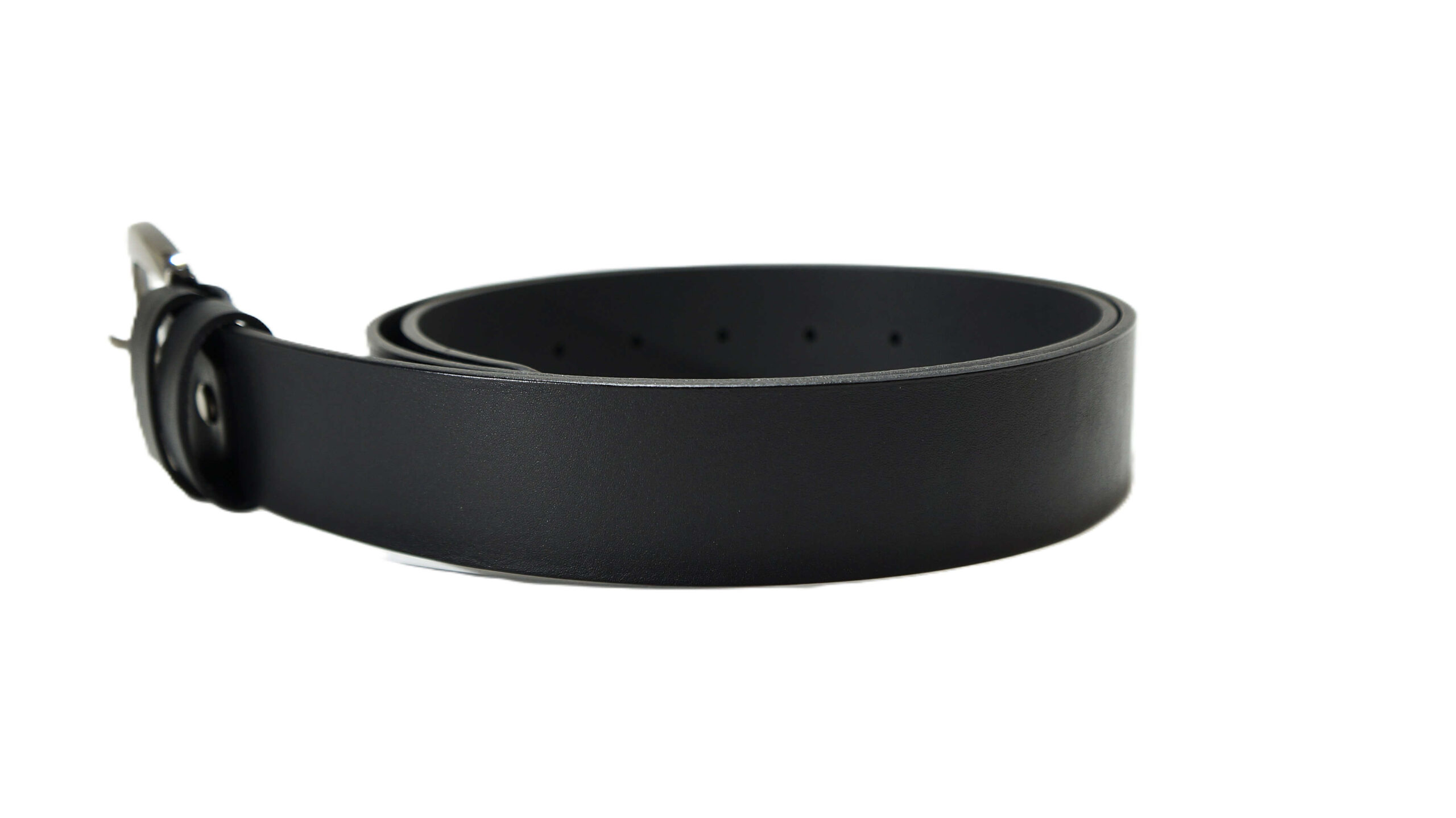 Platus juodas odinis diržas moterims 4 cm Vilnius Fashion Belts