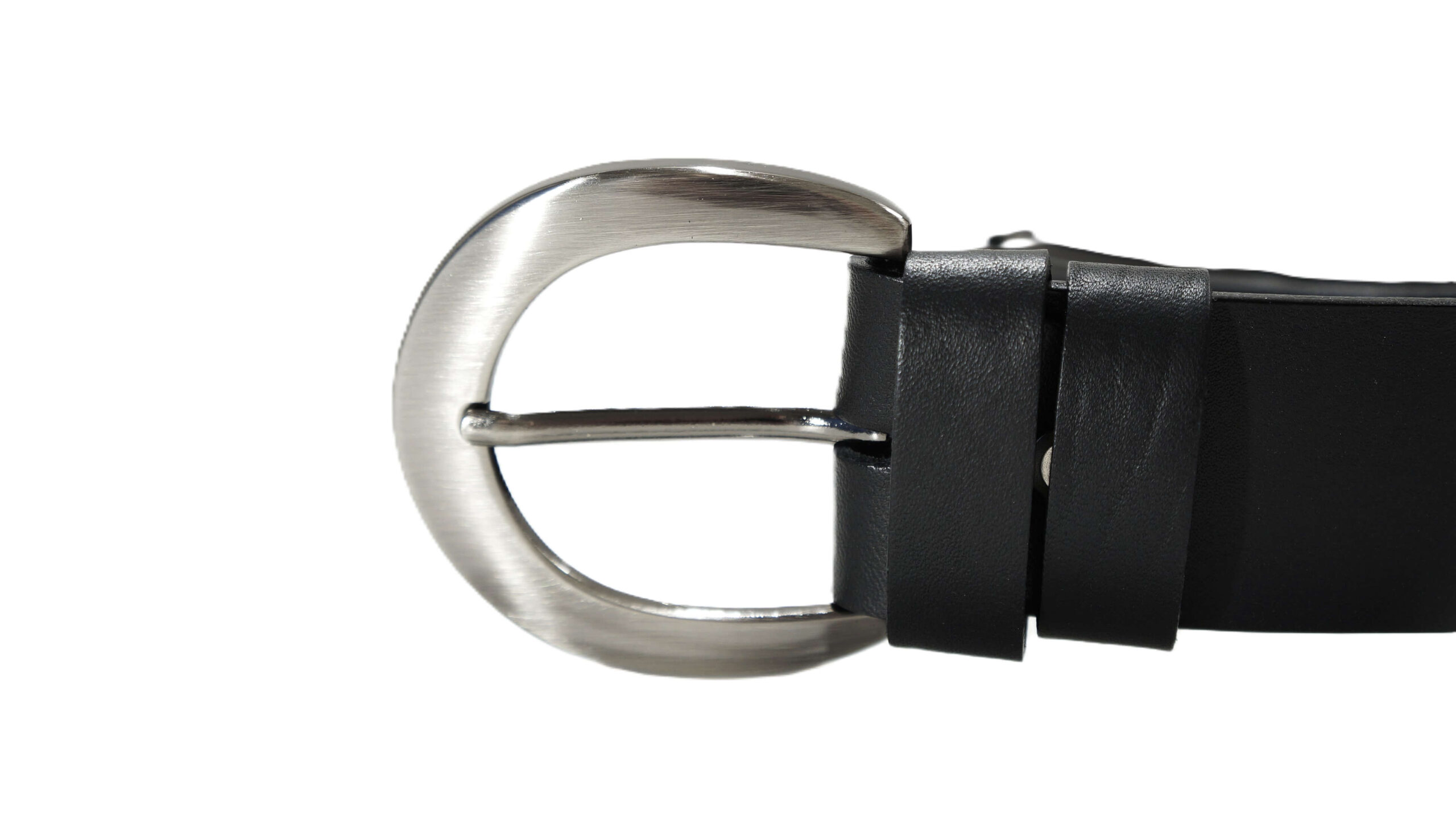 Platus juodas odinis diržas moterims 4 cm Vilnius Fashion Belts