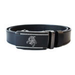 Prabangus vyriškas odinis diržas su Vyčio simbolika Vilnius Fashion Belts