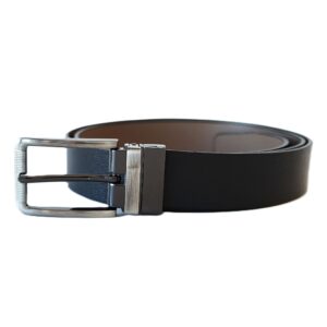 Dvipusis odinis vyriškas diržas 3,5 cm Vilnius Fashion Belts