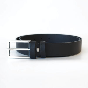 Juodas odinis moteriškas diržas 3 cm Vilnius Fashion Belts