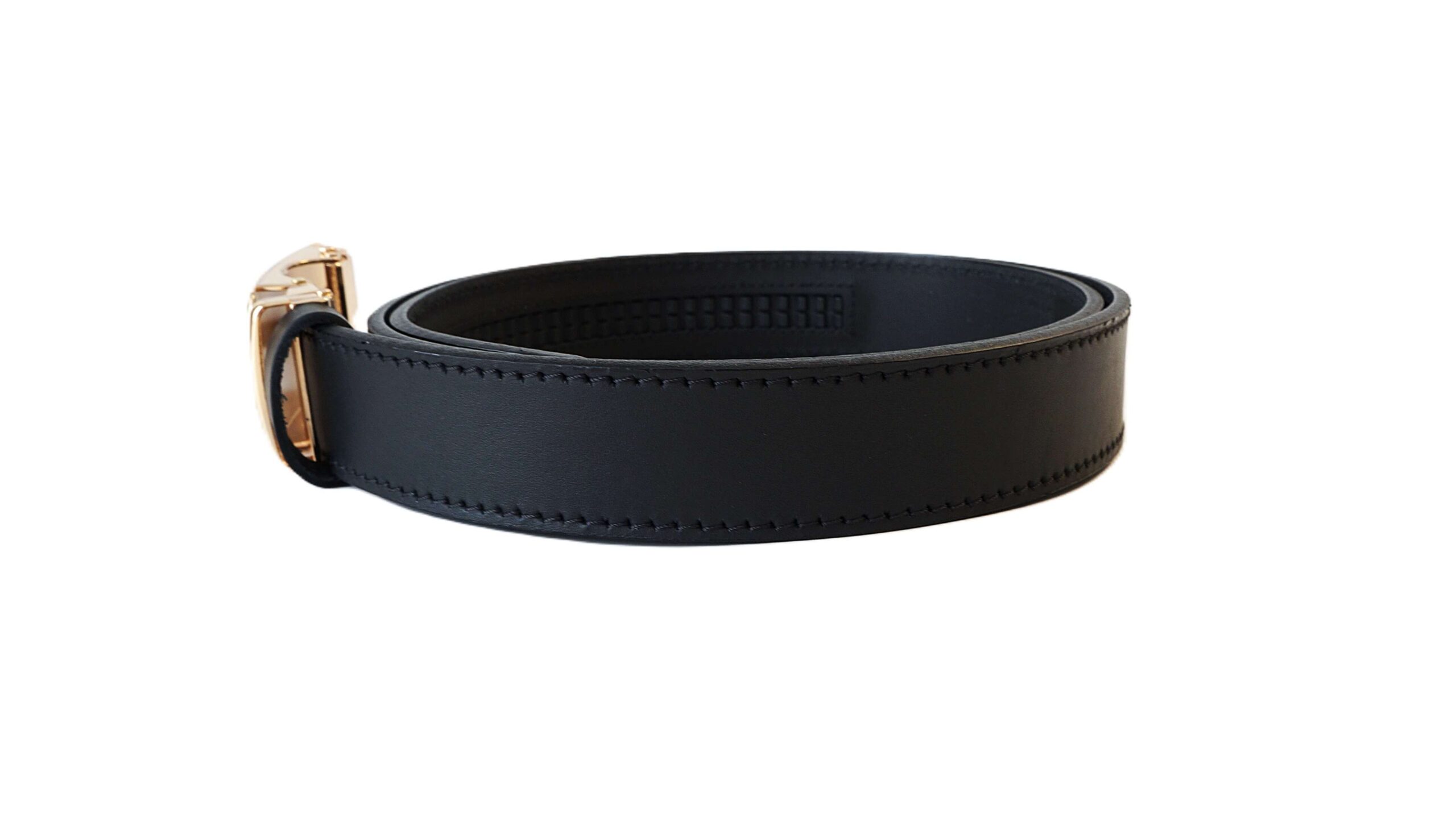 Prabangus vyriškas odinis diržas su automatine sagtimi 3,5 cm Vilnius Fashion Belts