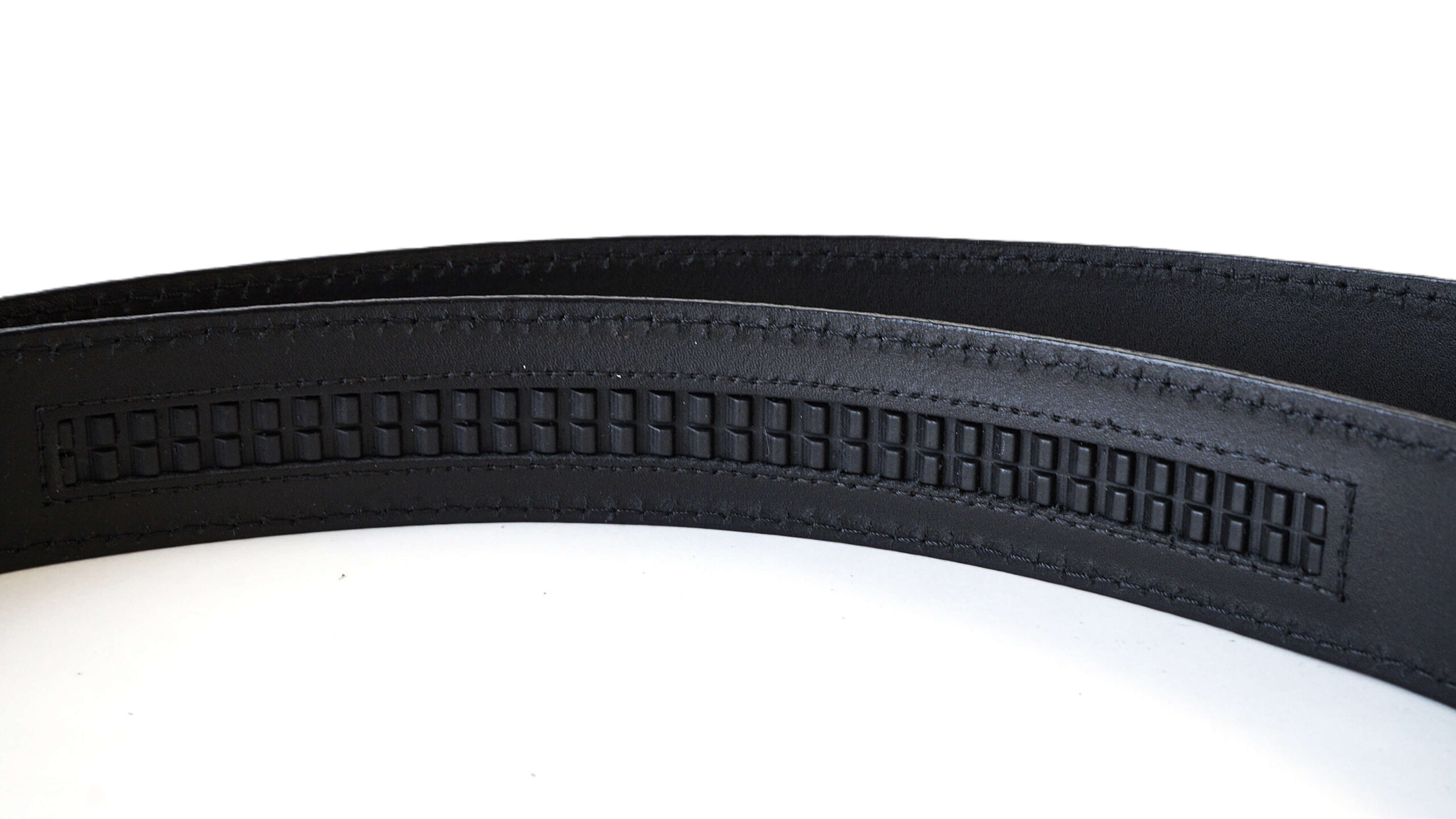Prabangus vyriškas odinis diržas su automatine sagtimi 3,5 cm Vilnius Fashion Belts