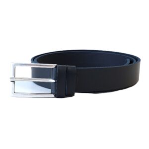 Tamsiai mėlynas moteriškas odinis diržas 3 cm Vilnius Fashion Belts