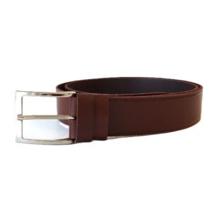 Rudas vyriškas odinis diržas 4 cm Vilnius Fashion Belts