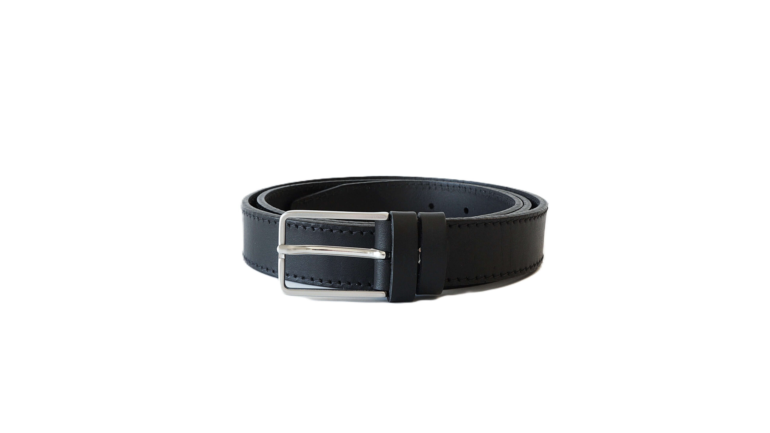 Juodas moteriškas odinis diržas 3cm su klasikine sagtimi Vilnius Fashion Belts