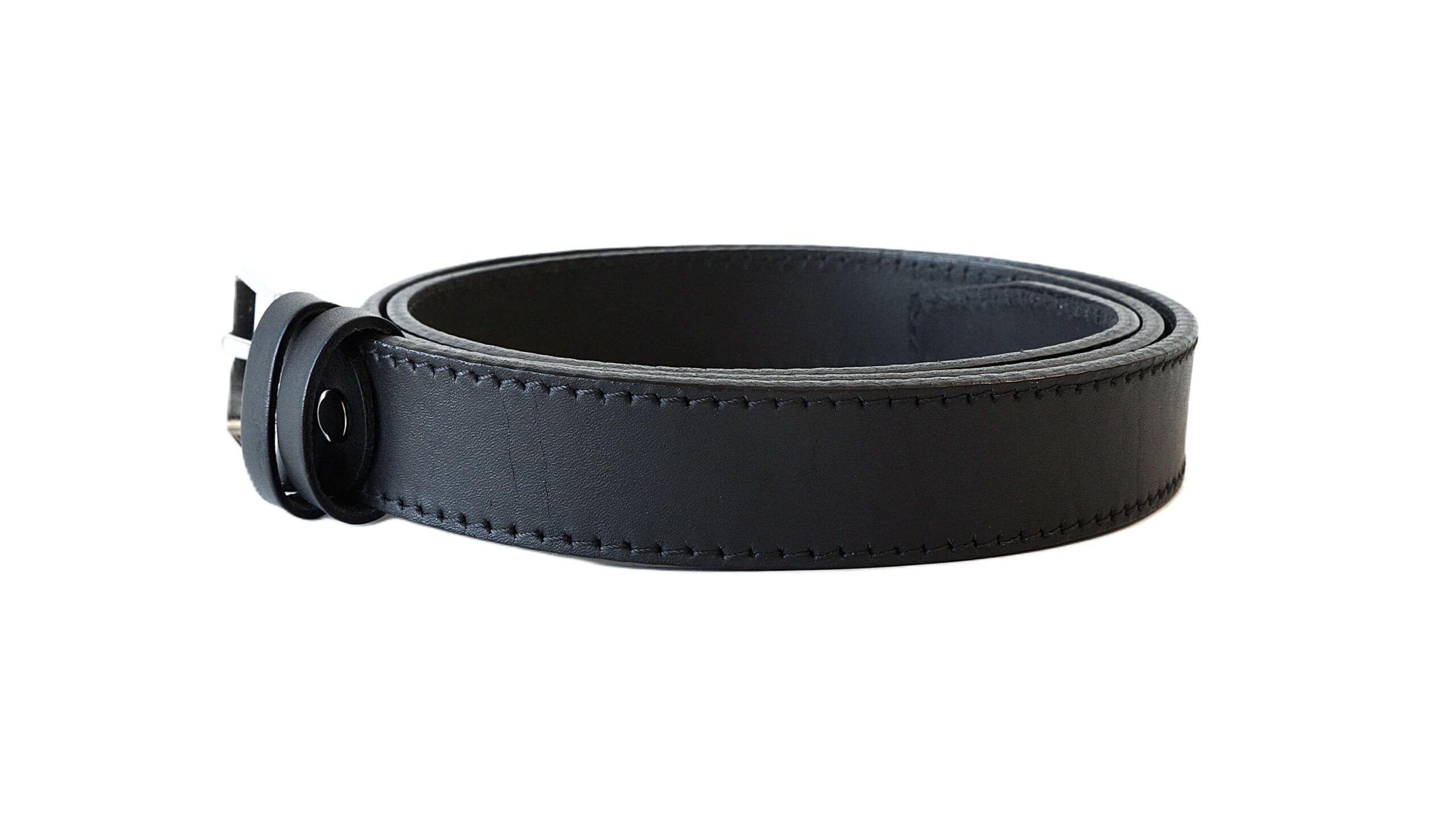 Juodas moteriškas odinis diržas 3cm su klasikine sagtimi Vilnius Fashion Belts