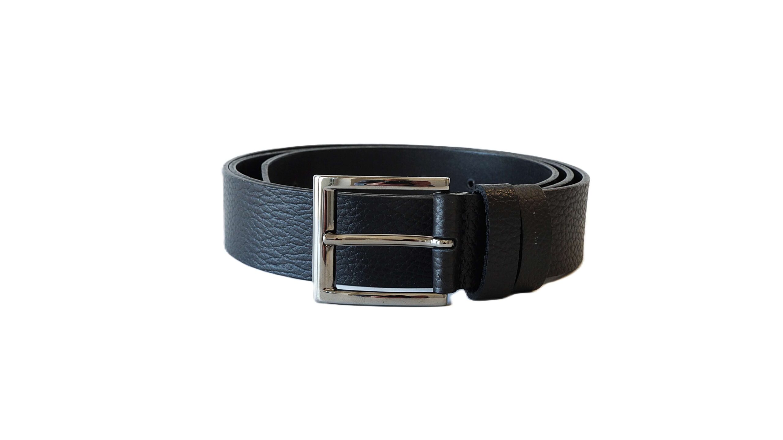 Minkštos odos juodas moteriškas diržas 3,5 cm Vilnius Fashion Belts
