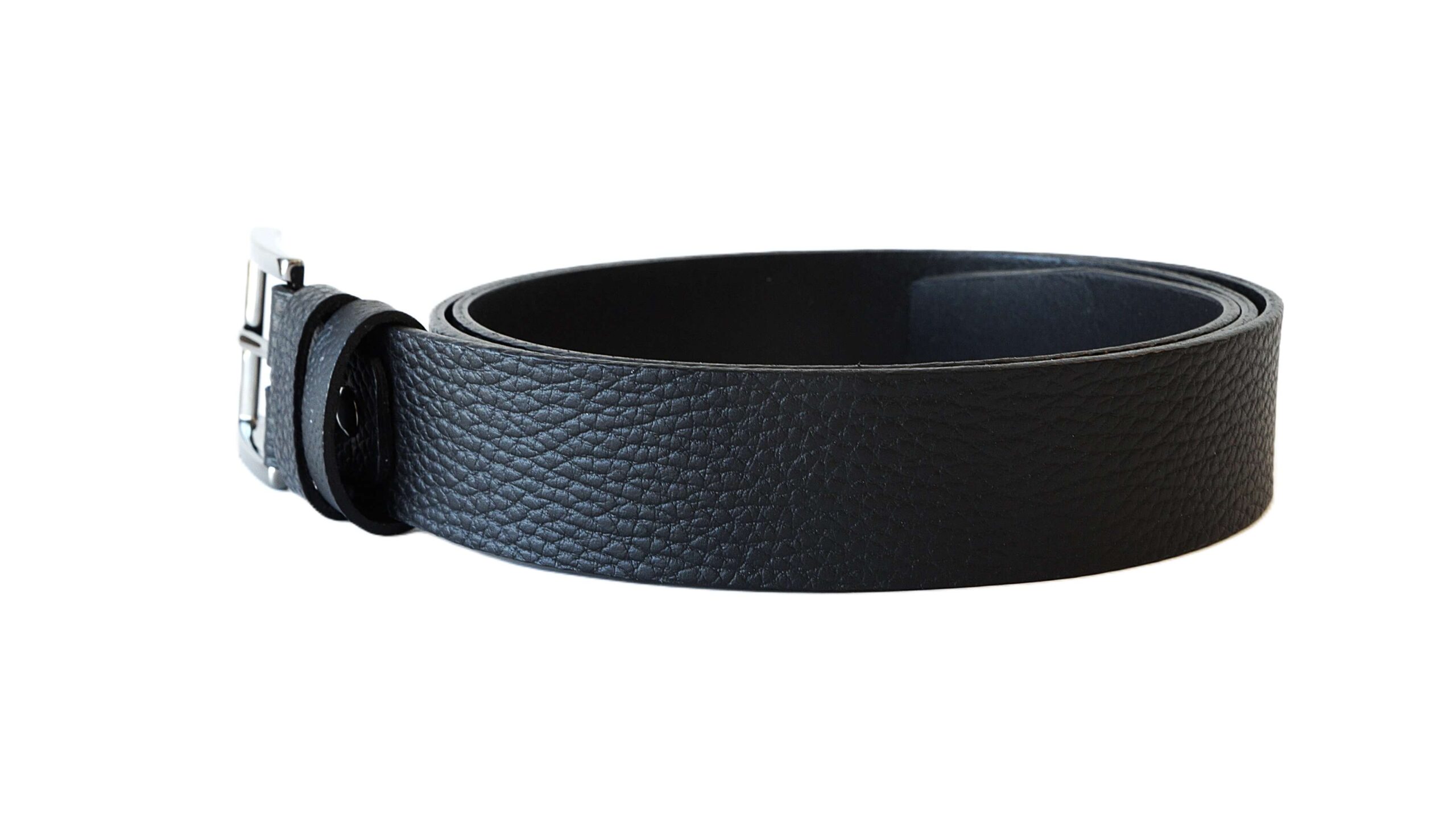 Minkštos odos juodas moteriškas diržas 3,5 cm Vilnius Fashion Belts