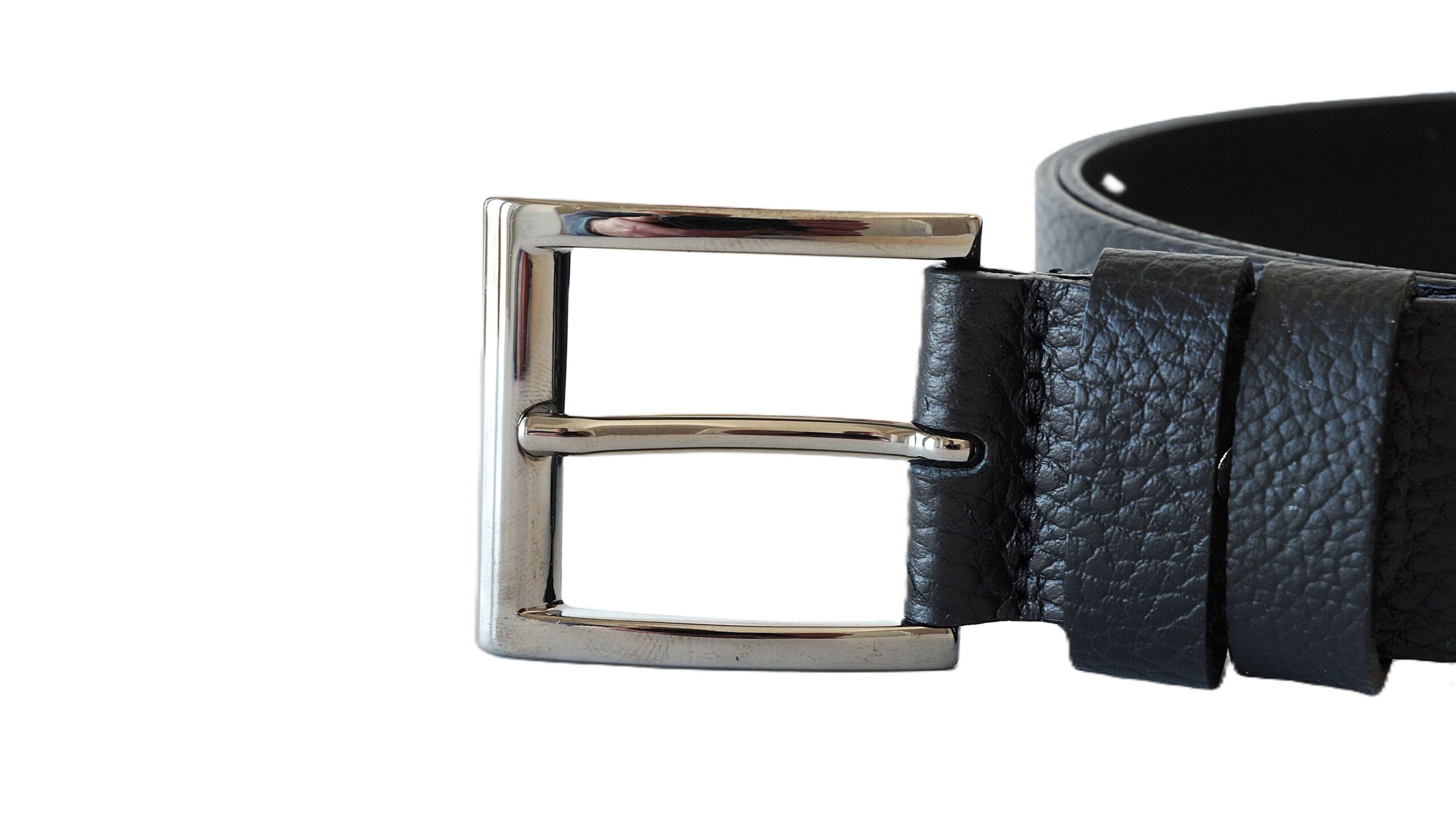 Minkštos odos juodas moteriškas diržas 3,5 cm Vilnius Fashion Belts