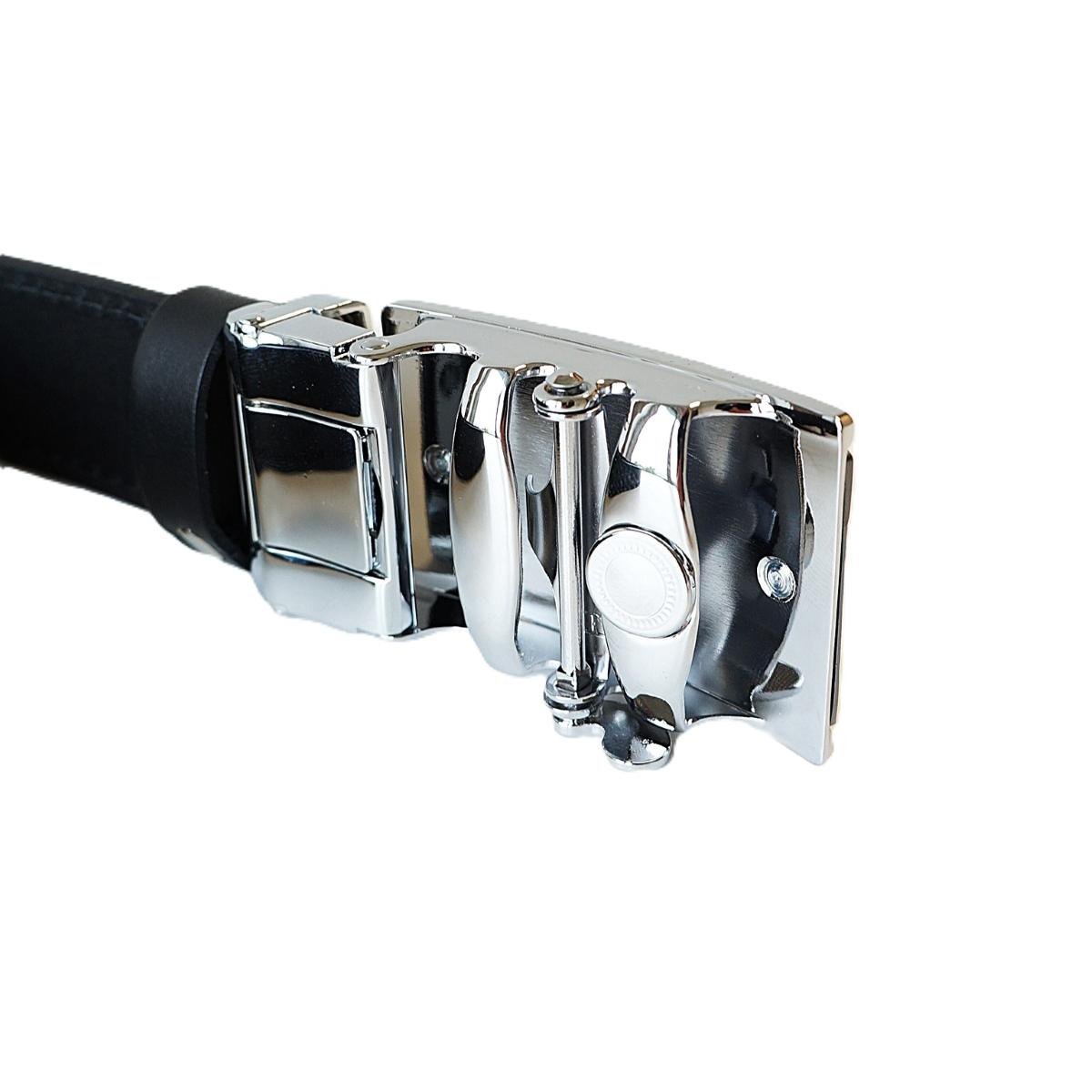 Lietuviškas vyriškas odinis diržas su sagtyje išgraviruotu Vyčiu - Vilnius Fashion Belts - sagties mechanizmas