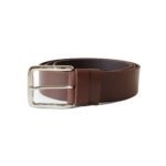 Tamsiai rudas odinis vyriškas diržas 4cm - Vilnius Fashion Belts