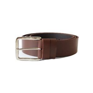 Tamsiai rudas odinis vyriškas diržas 4cm - Vilnius Fashion Belts