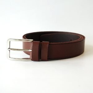 Rudas vyriškas odinis diržas 3,5 cm - Vilnius Fashion Belts
