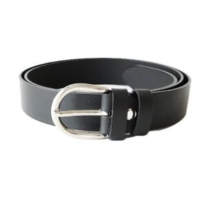 Stilingas juodas odinis moteriškas diržas 3 cm - Vilnius Fashion Belts