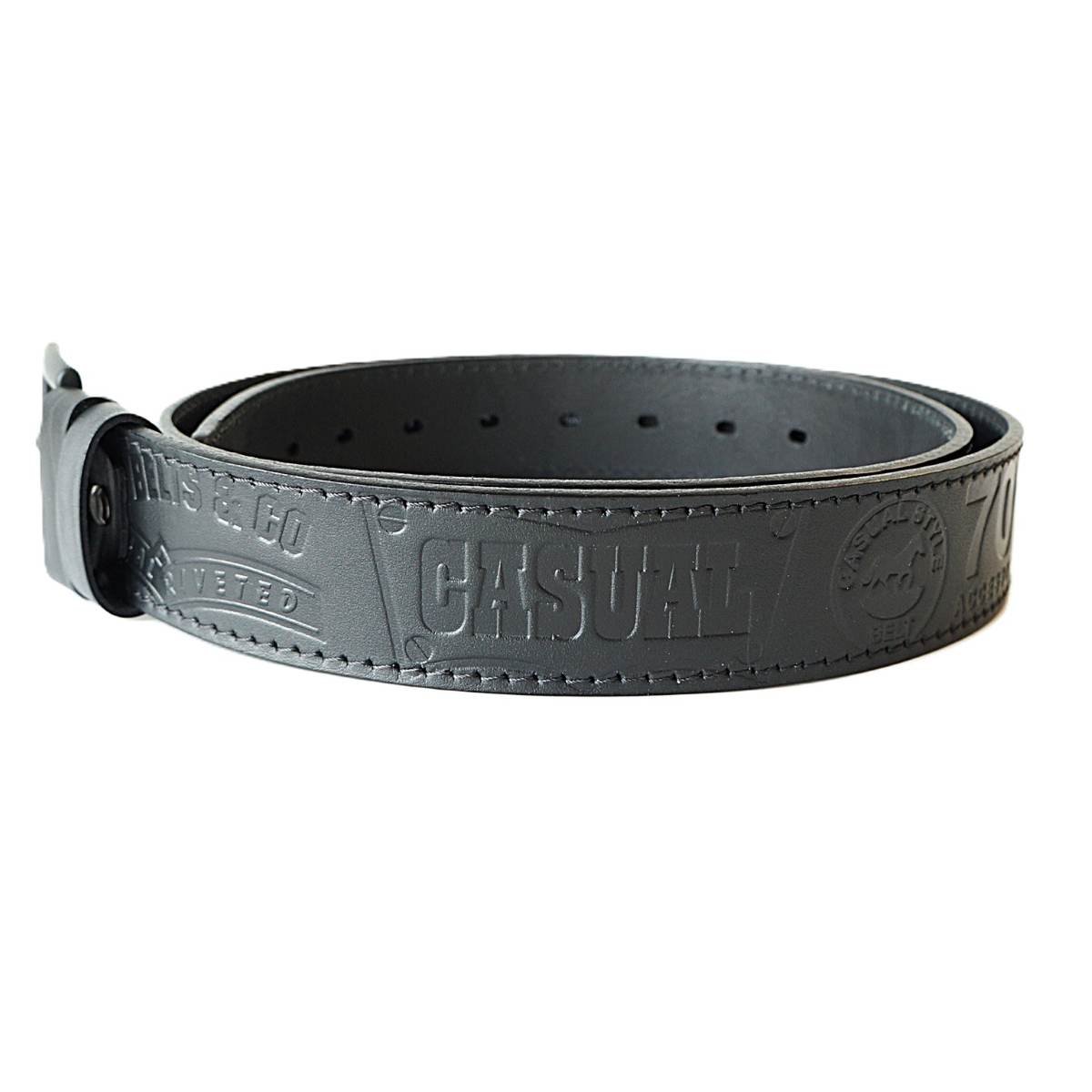 Juodas odinis vyriškas diržas su raštu ir juoda sagtimi 4 cm - Vilnius Fashion Belts - raštas ant odos