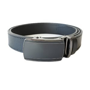 Prabangus juodas odinis vyriškas diržas su automatine sagtimi 3,5 cm - Vilnius Fashion Belts