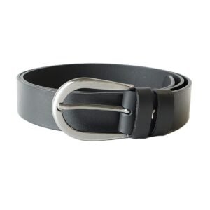 Stilingas juodas odinis moteriškas diržas 3,5 cm - Vilnius Fashion Belts