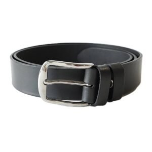 Stilingas juodas odinis moteriškas diržas 3,5 cm - Vilnius Fashion Belts