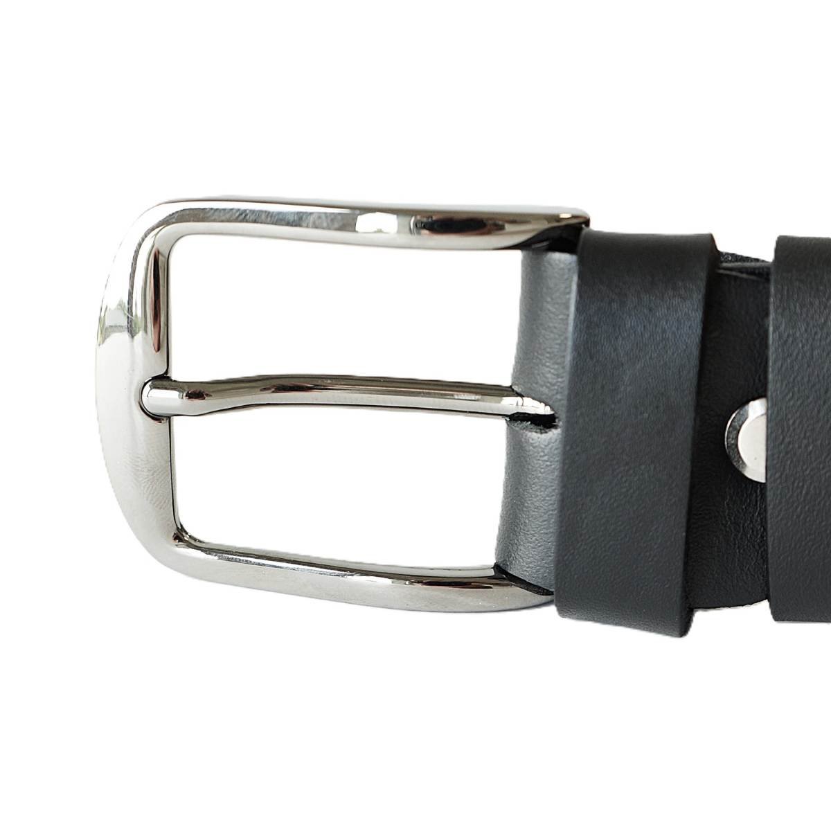 Stilingas juodas odinis moteriškas diržas 3,5 cm - Vilnius Fashion Belts - sagtis
