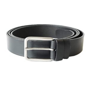 Ypač ilgas juodas vyriškas odinis diržas 35mm - Vilnius Fashion Belts