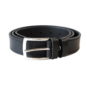 Juodas odinis vyriškas diržas 3 cm - Vilnius Fashion Belts