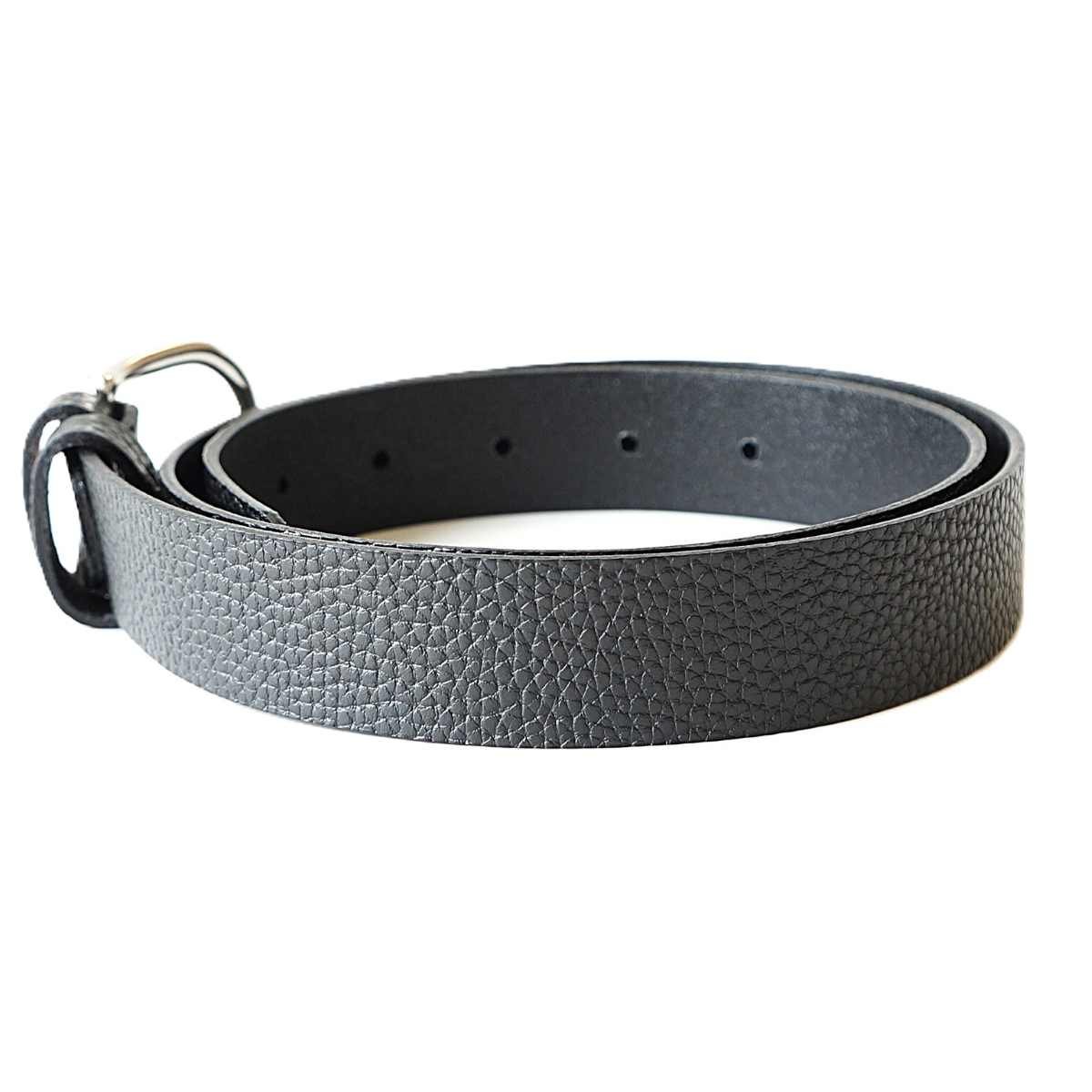 Minkštos odos juodas moteriškas odinis diržas su grublėta odos tekstūra 3 cm - Vilnius Fashion Belts - odos tekstūra
